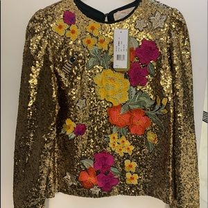 Nicole Miller Sequin Top NWT
